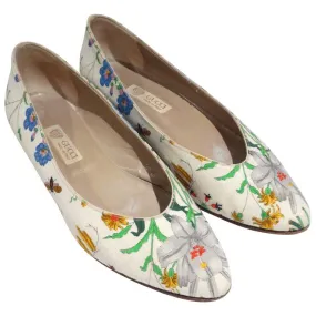 1980s Gucci "Flora" Print Flats