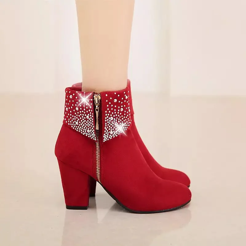 Ankle Boots For Women Crystal Boots