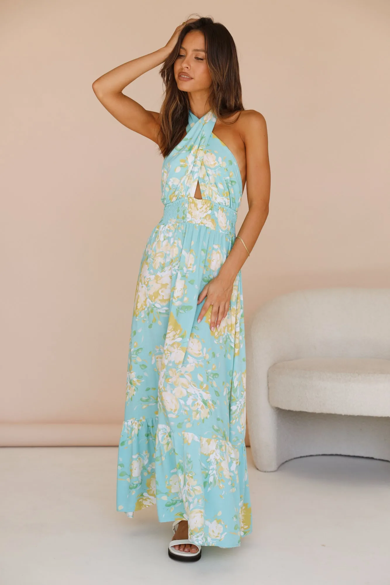 Arising Maxi Dress Blue