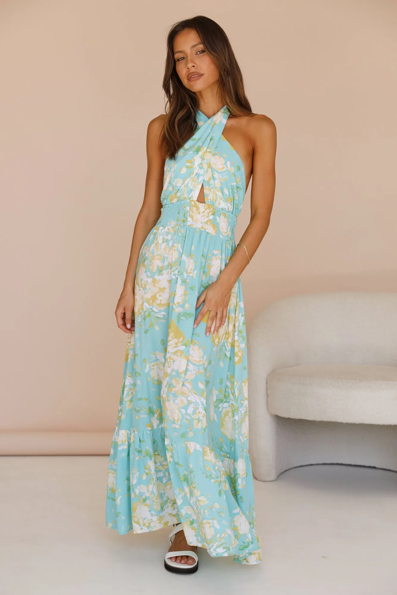 Arising Maxi Dress Blue