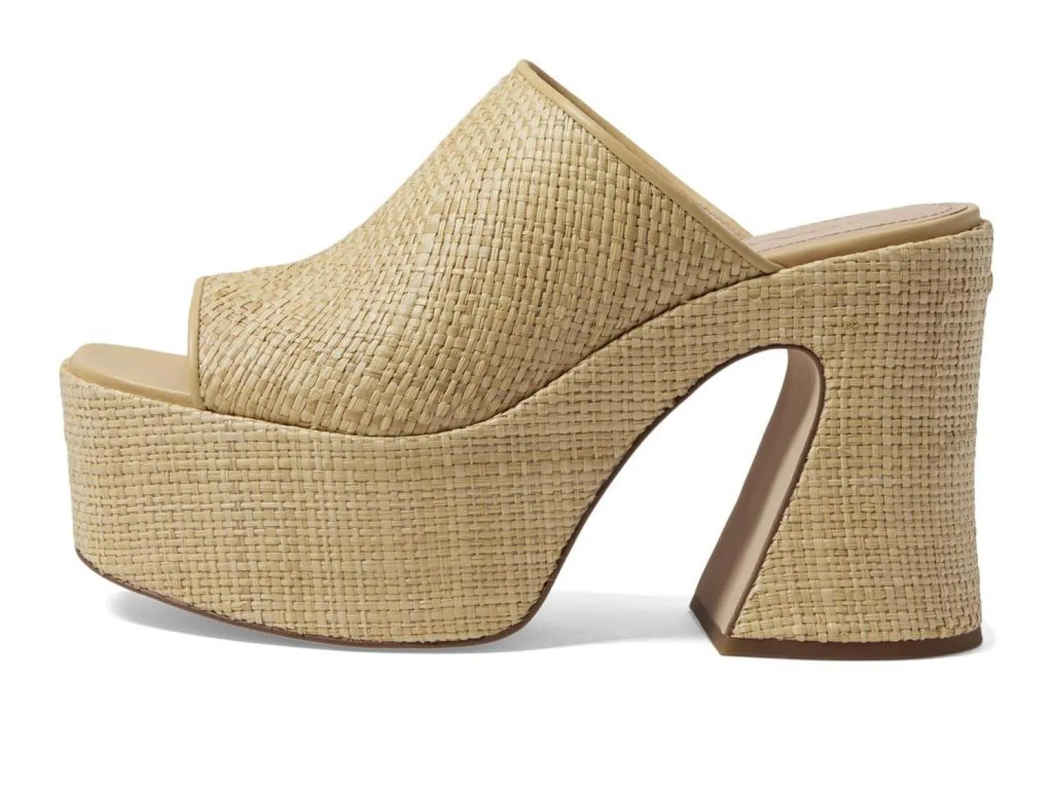 Bobi Straw Platform Sandal