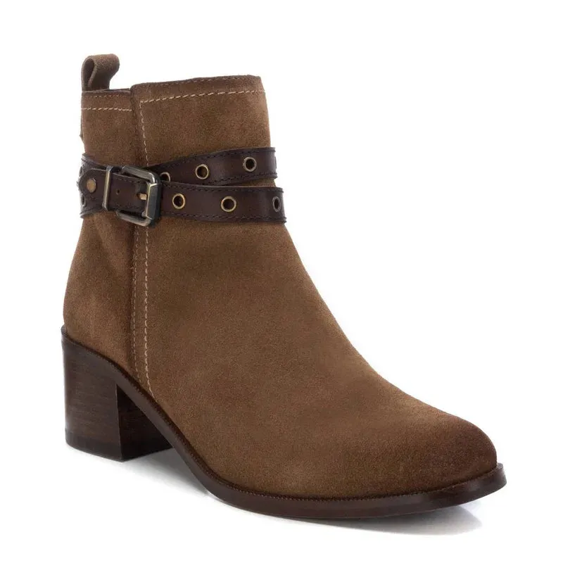 Carmela Suede Ankle Boot Taupe