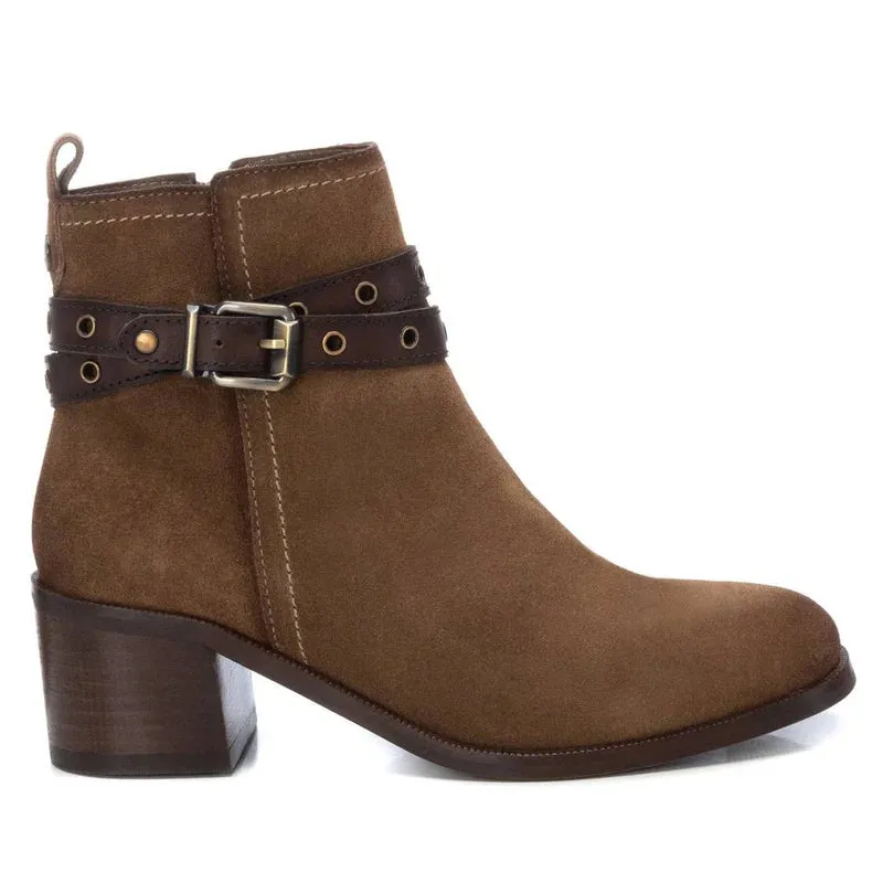 Carmela Suede Ankle Boot Taupe