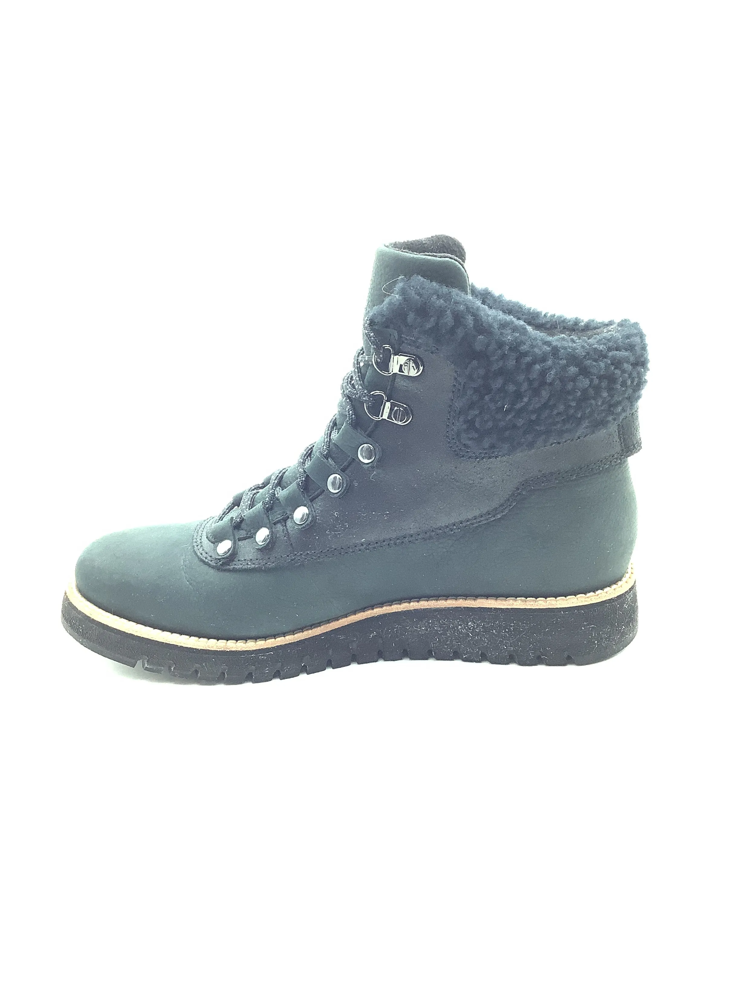 Cole Hahn Boot Black Leather GRANDEXPLORE SIZE: 7.5