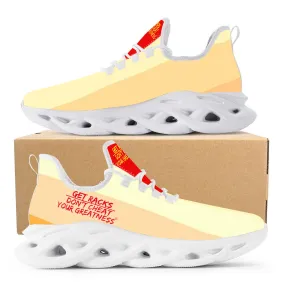 DCYG Get Racks Yellow ,Orange  & Red 2nd Edition B Flex Control Sneaker - White Mens/Womens sizes 5-14