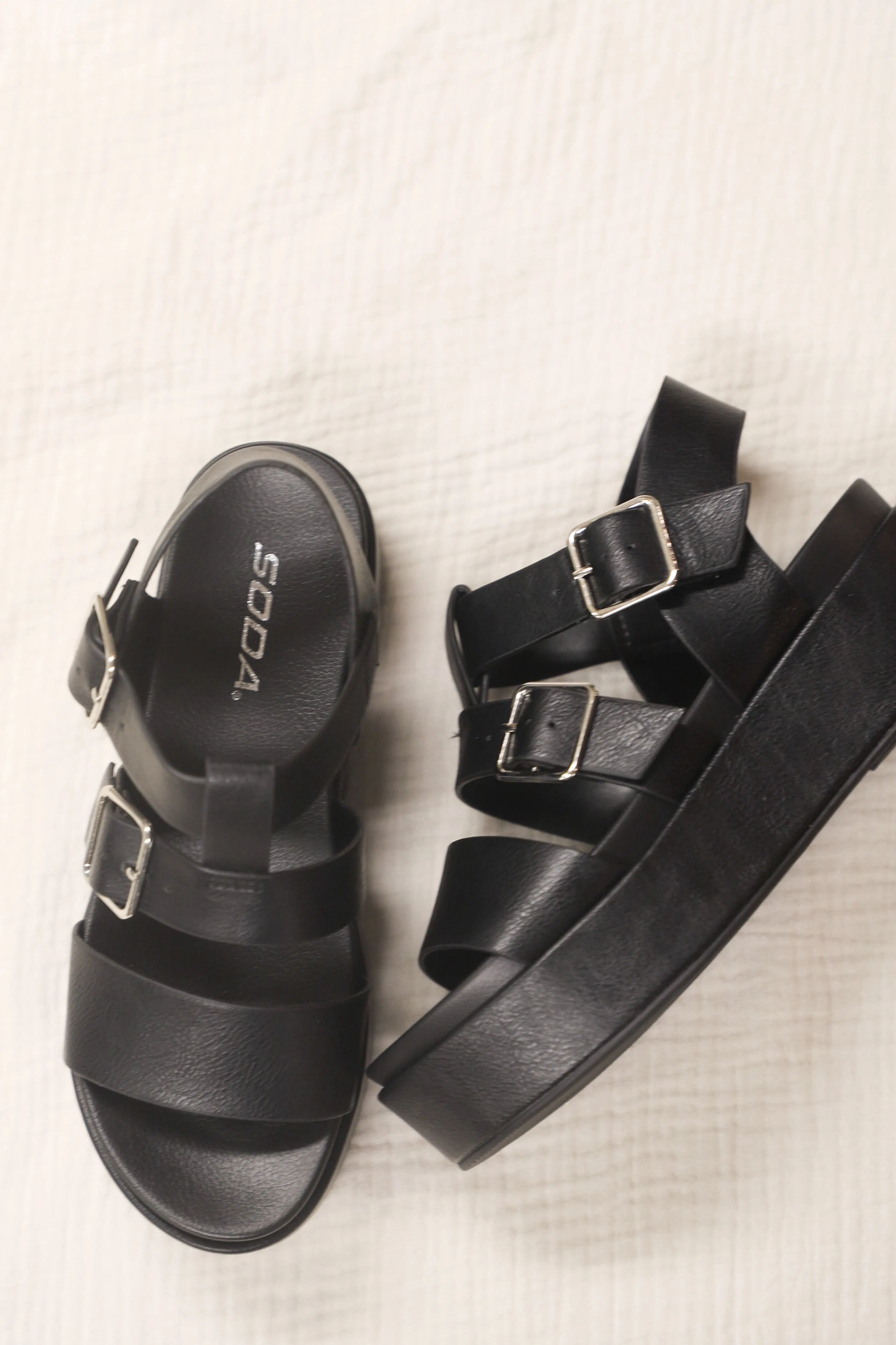 Drifter Double Buckle Platform Sandal