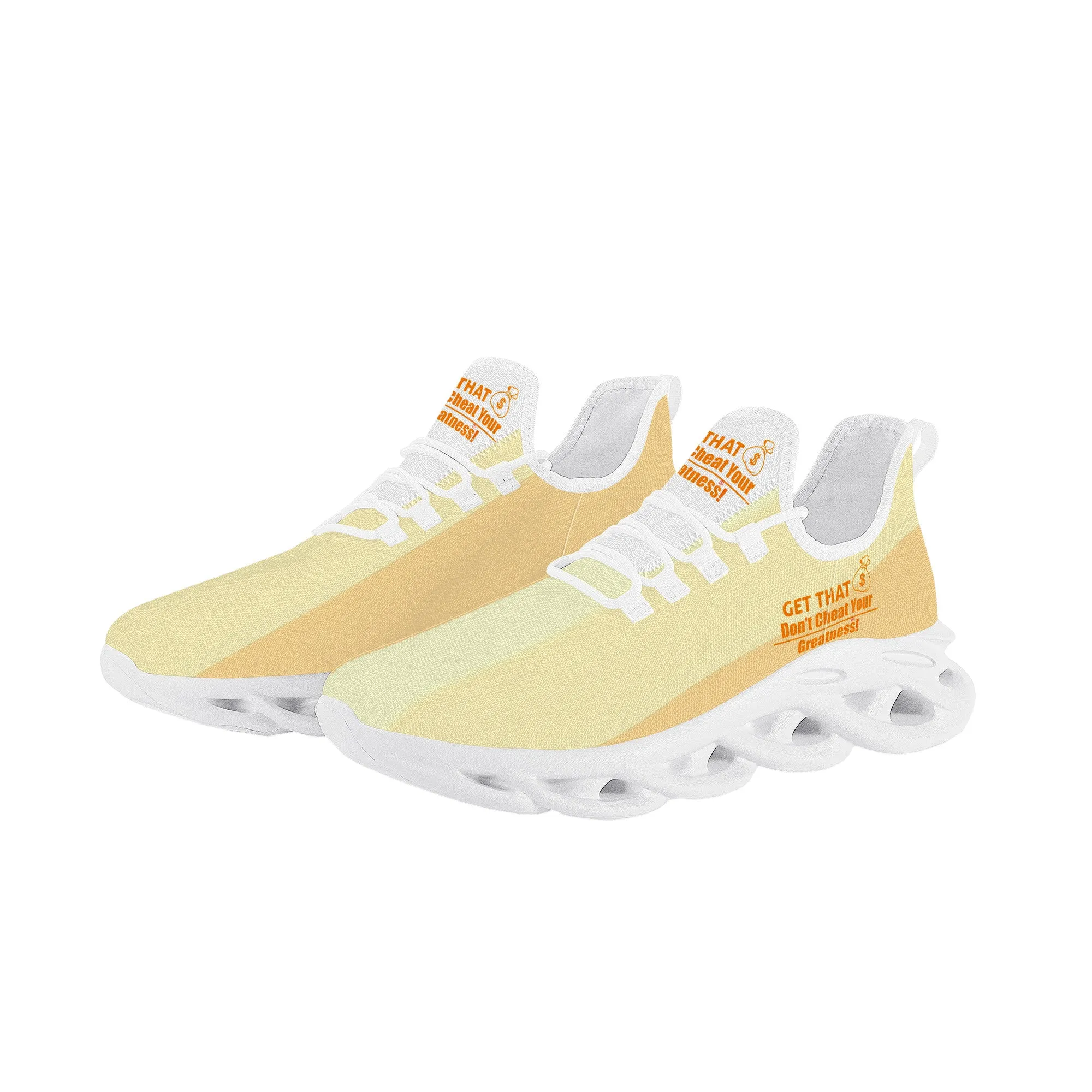 Get That Bag, Sneakers- Orange,White,,Yellow