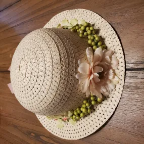 Girls Spring Bloom Straw Hat