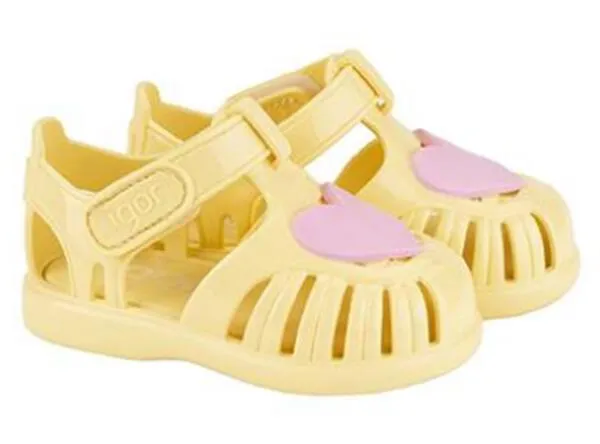 Igor Girl's S10310 Tobby Gloss Love Sandals - Vainilla