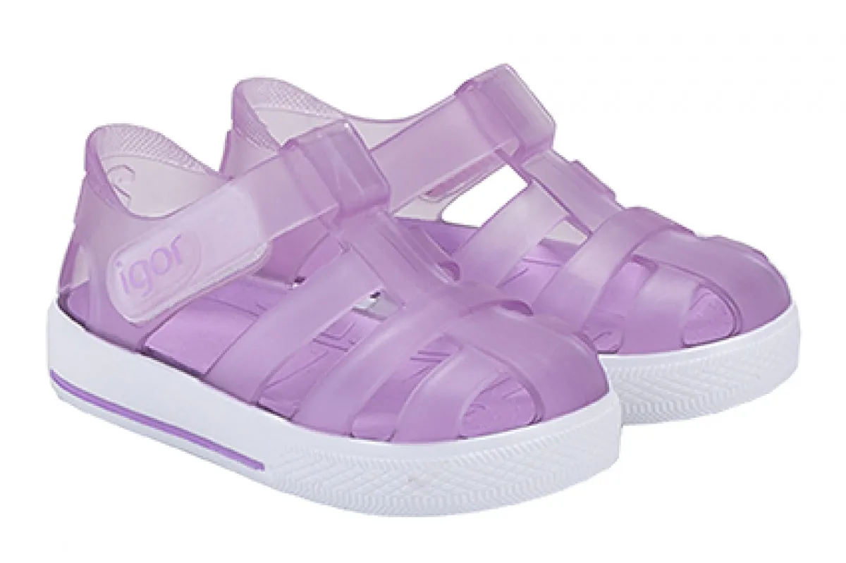 Igor S10171 Girl's Star Sandal - Lila