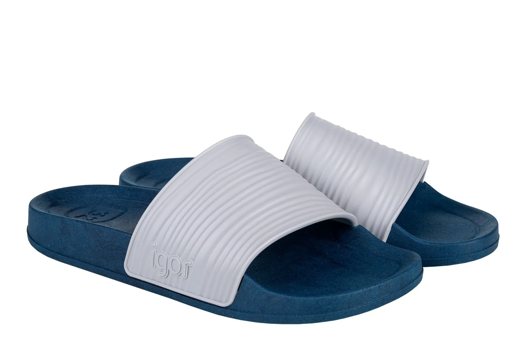 Igor S10207 Boy's & Girl's Beach Nino Sandal - Marino/Gris