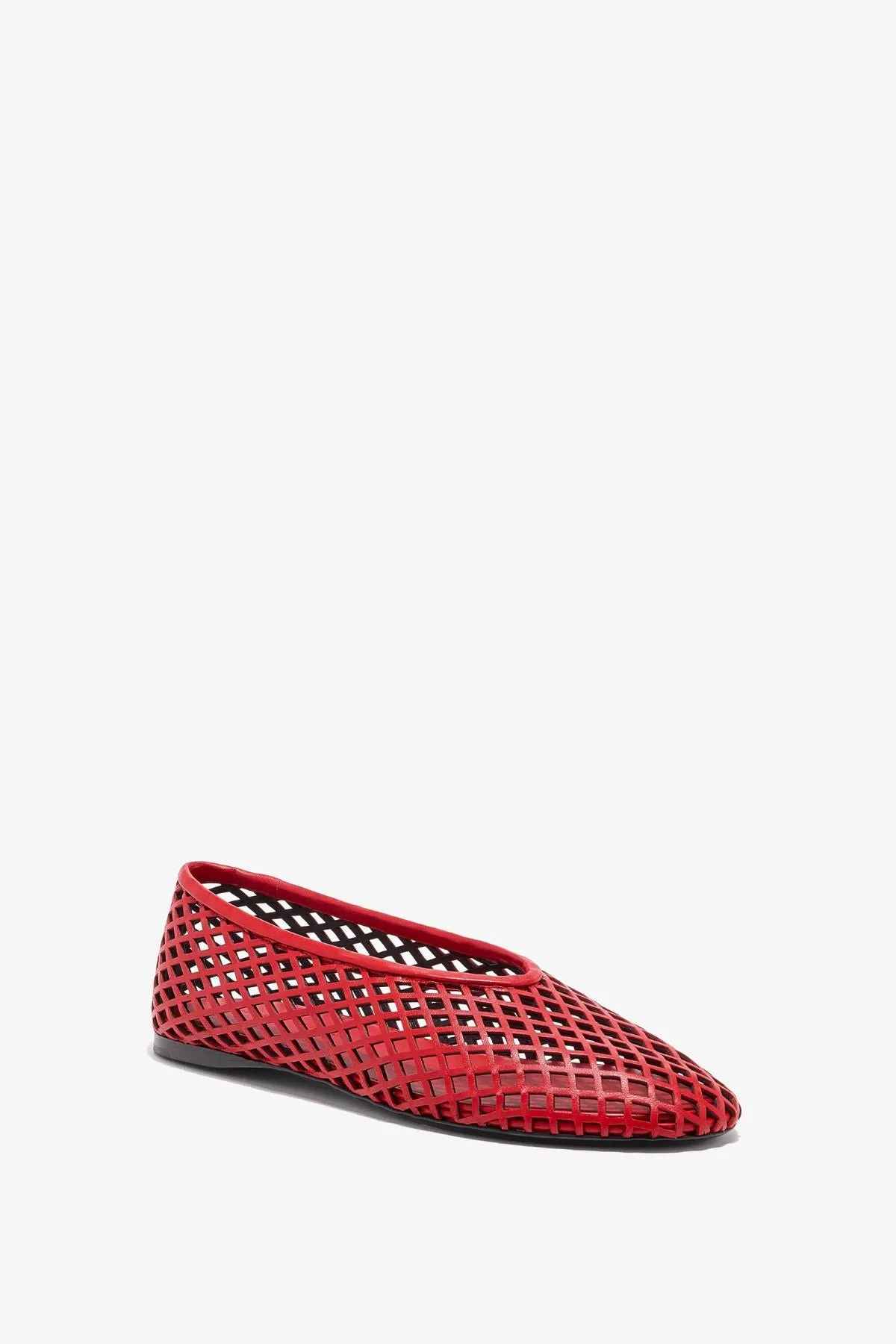 Proenza Schouler Tee Perforated Ballerina Flats - Red