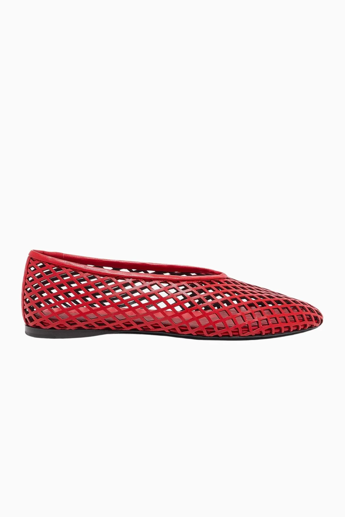 Proenza Schouler Tee Perforated Ballerina Flats - Red