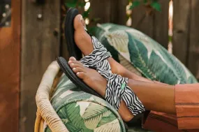 SANUK Zebra Print Yoga Sling Sandals