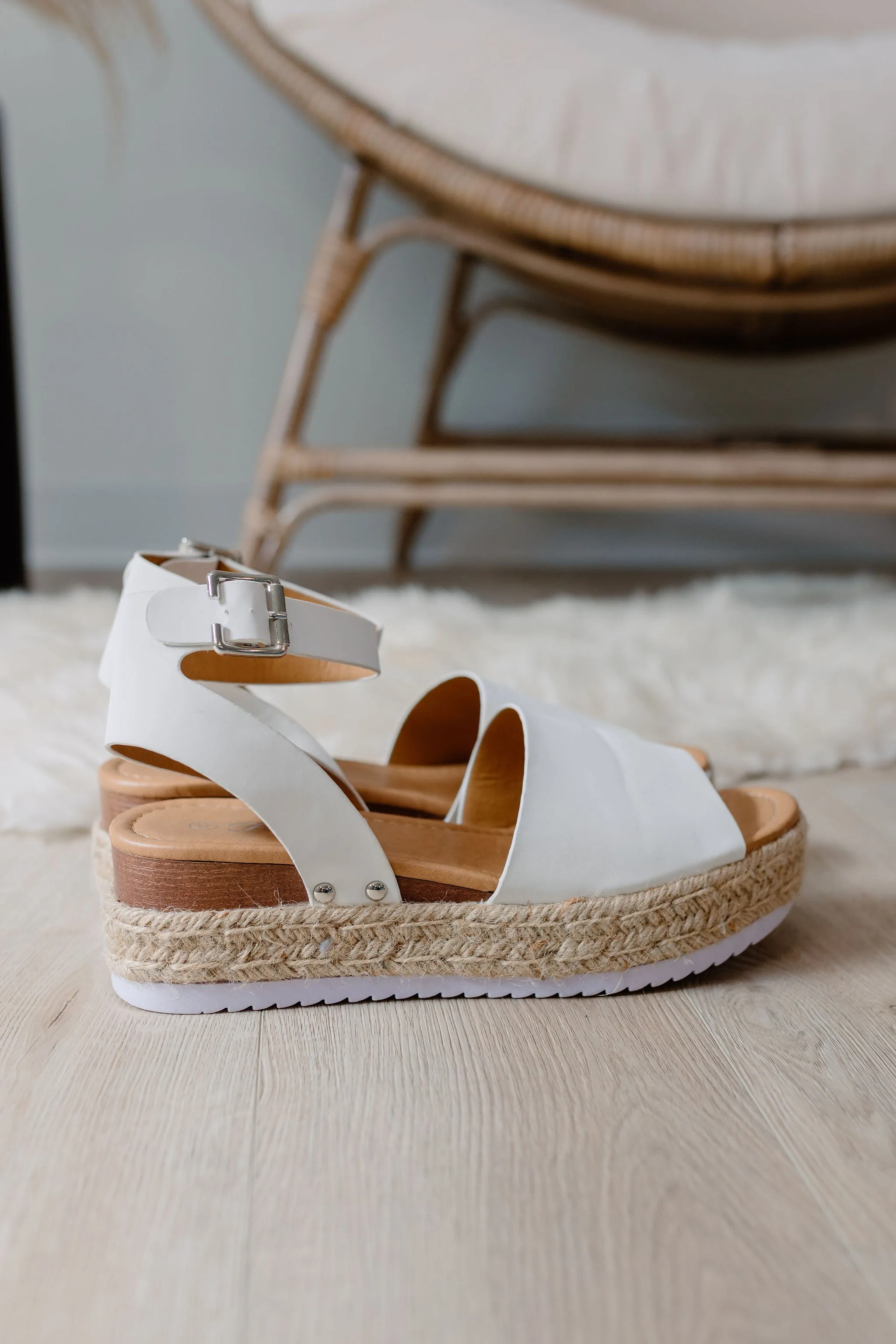 Stacey Sandals - White