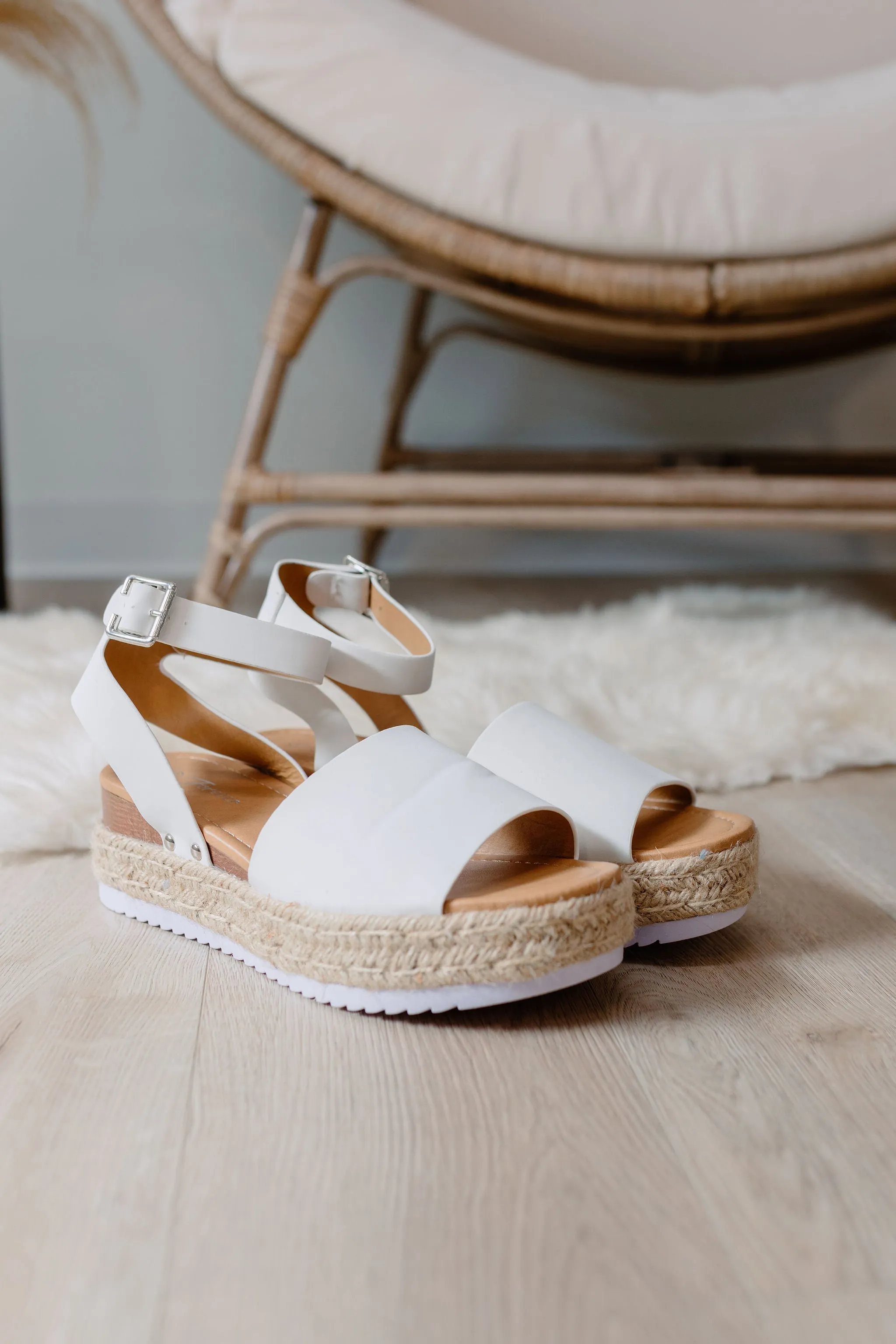 Stacey Sandals - White