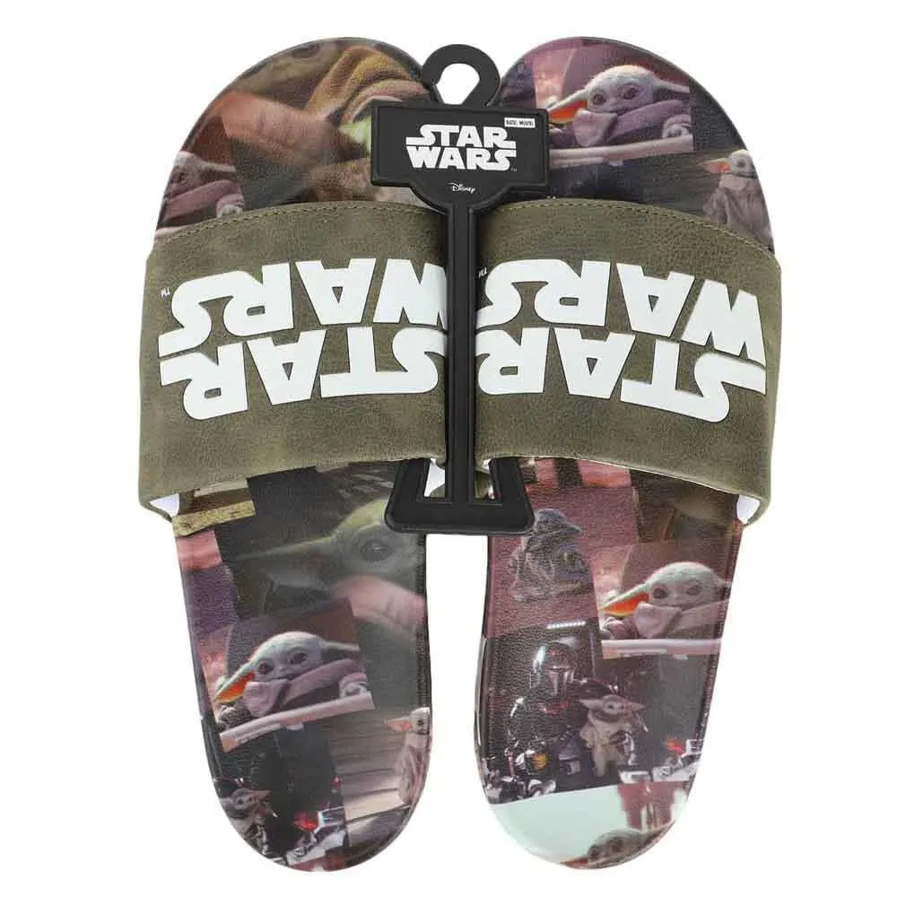 Star Wars: The Mandalorian - Grogu Athletic Slide Sandals - Bioworld