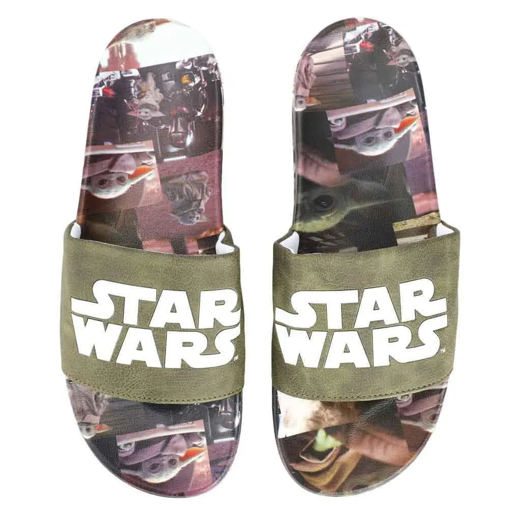 Star Wars: The Mandalorian - Grogu Athletic Slide Sandals - Bioworld