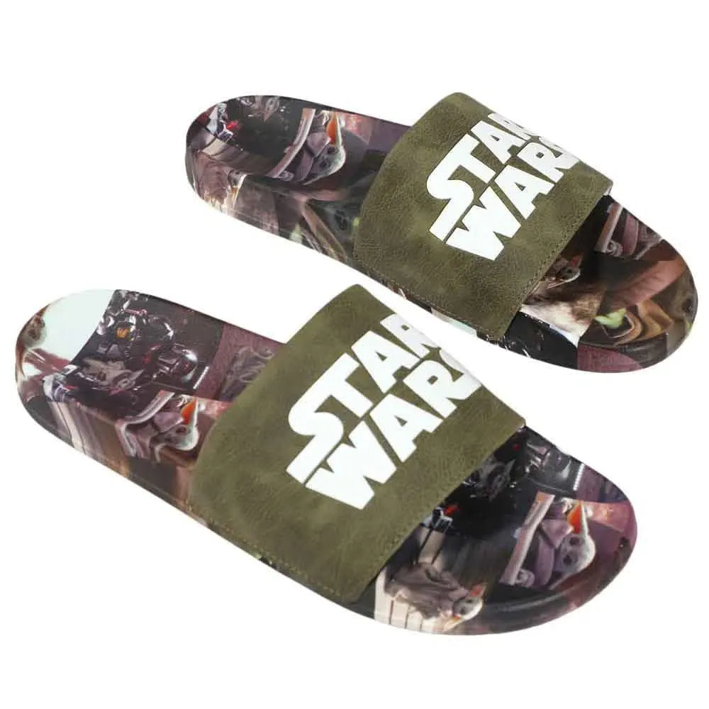 Star Wars: The Mandalorian - Grogu Athletic Slide Sandals - Bioworld