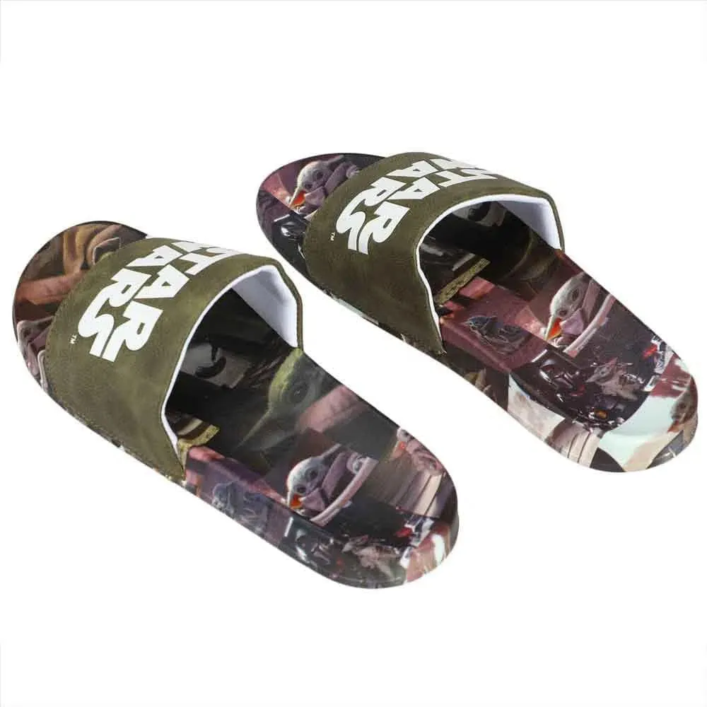 Star Wars: The Mandalorian - Grogu Athletic Slide Sandals - Bioworld