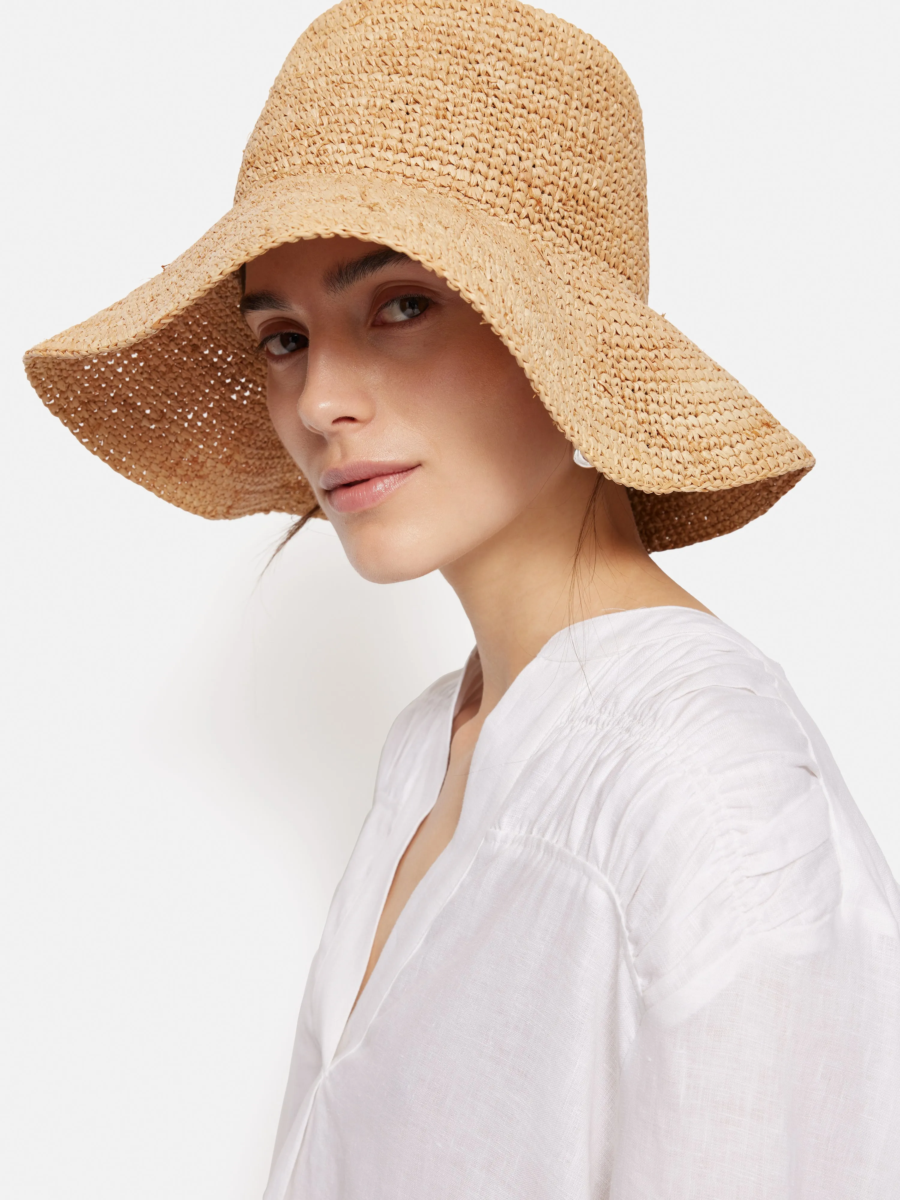 Straw Bucket Hat | Natural