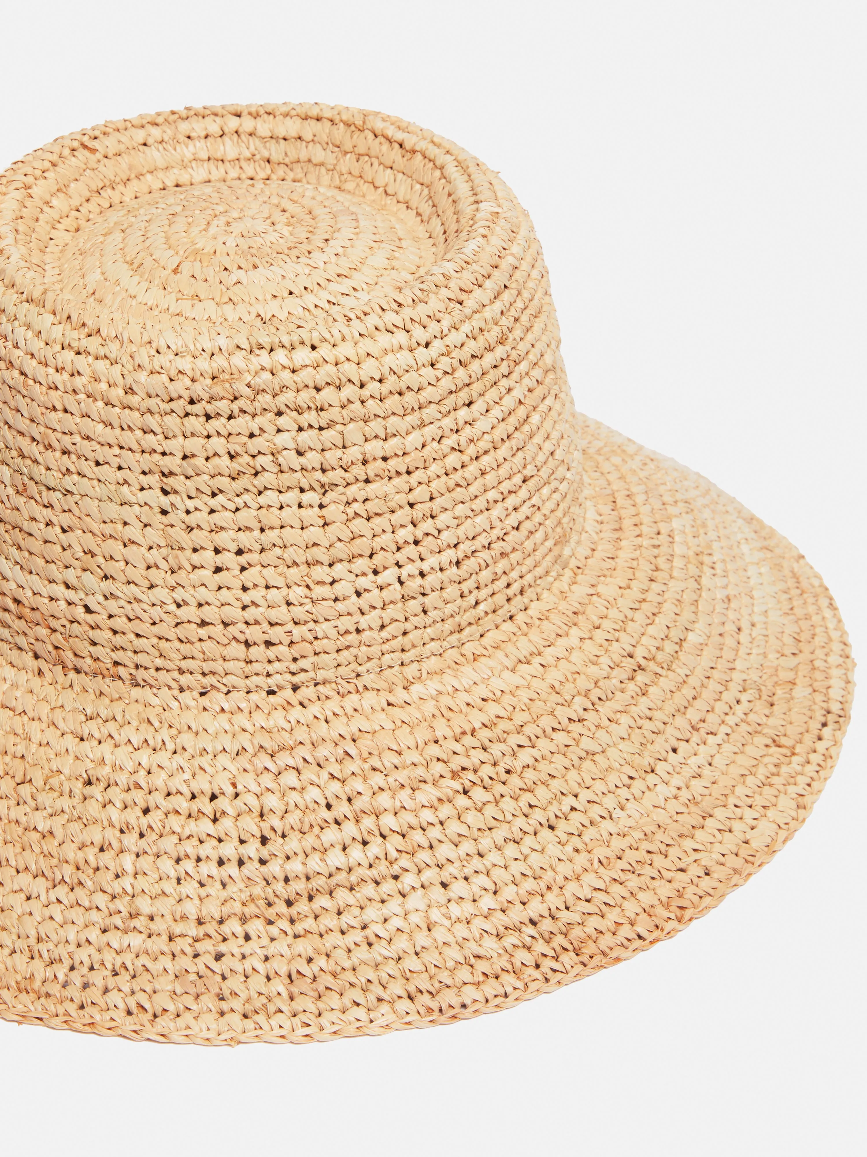 Straw Bucket Hat | Natural