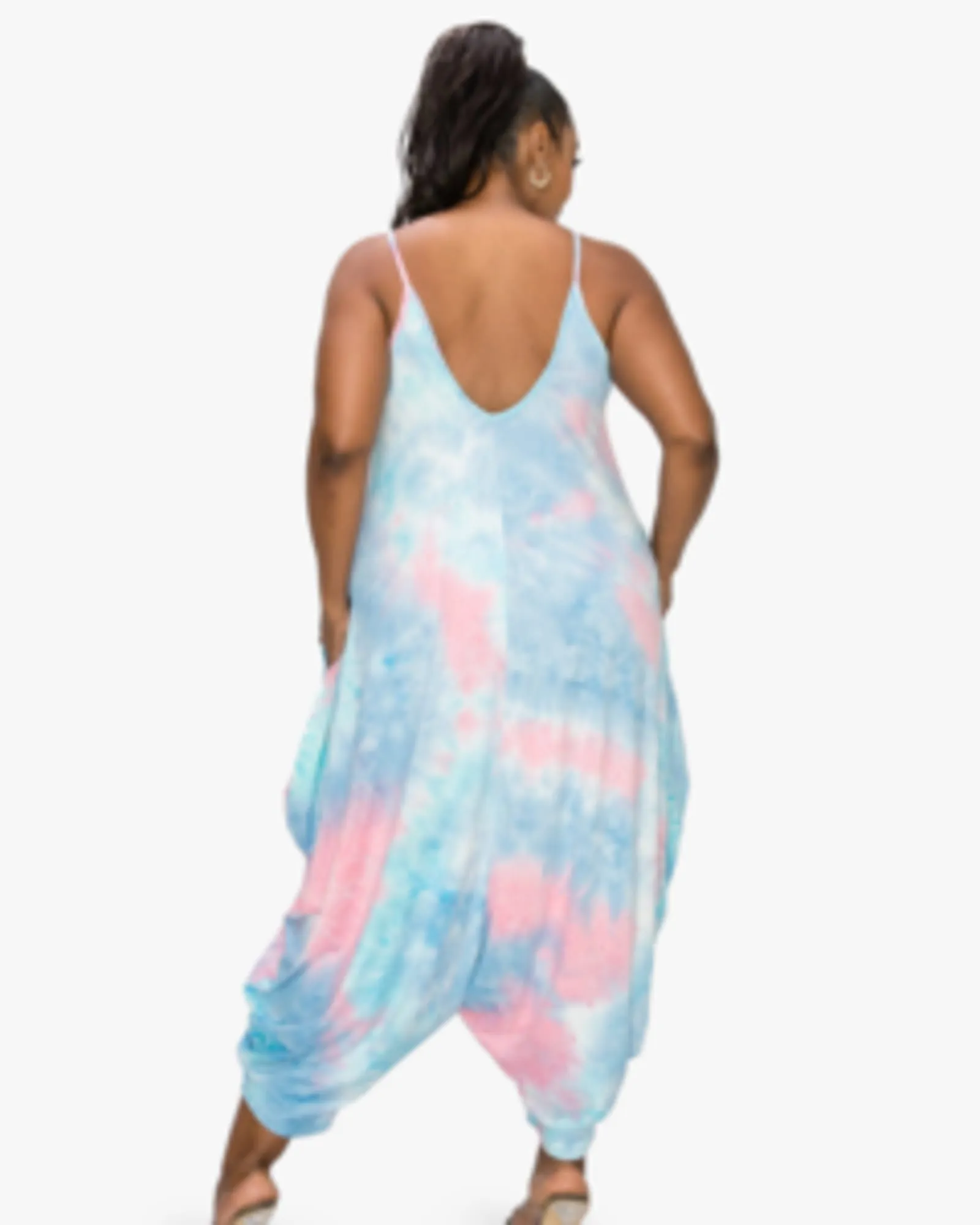 Tie Dye Harem Jumpsuit | Perry/Pink/Turquoise TD