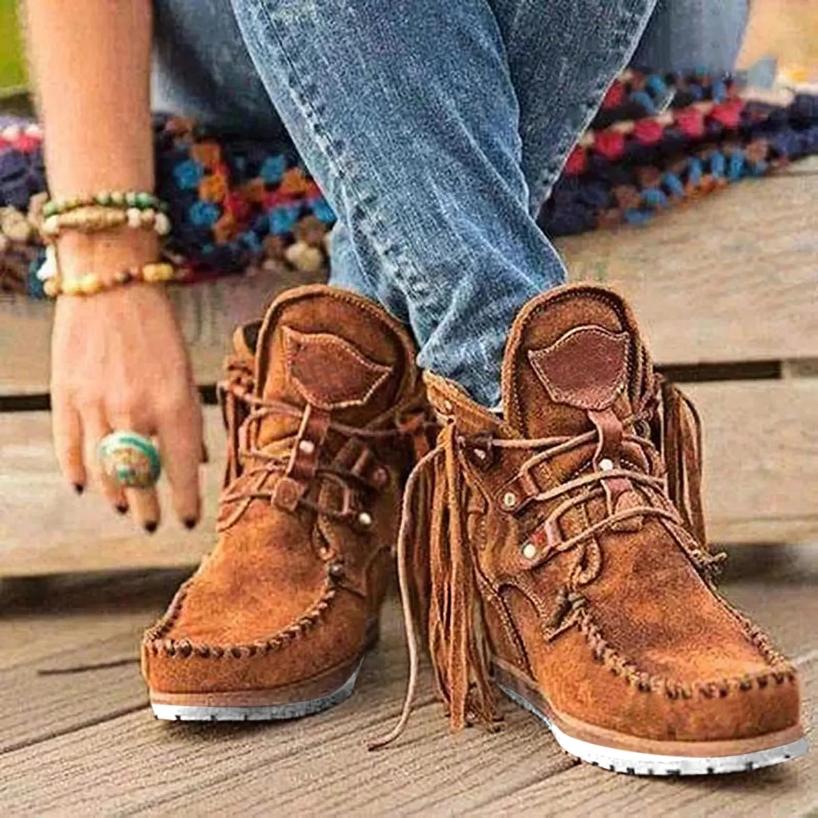 Women's Soft Ankle Toe Faux Leather Boots